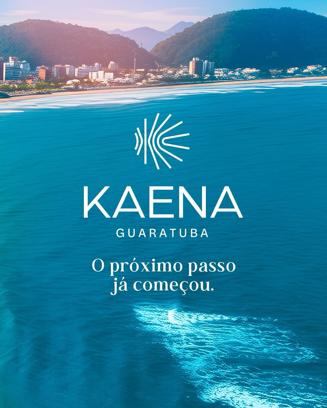 Vista da cidade de Guaratuba e a baía